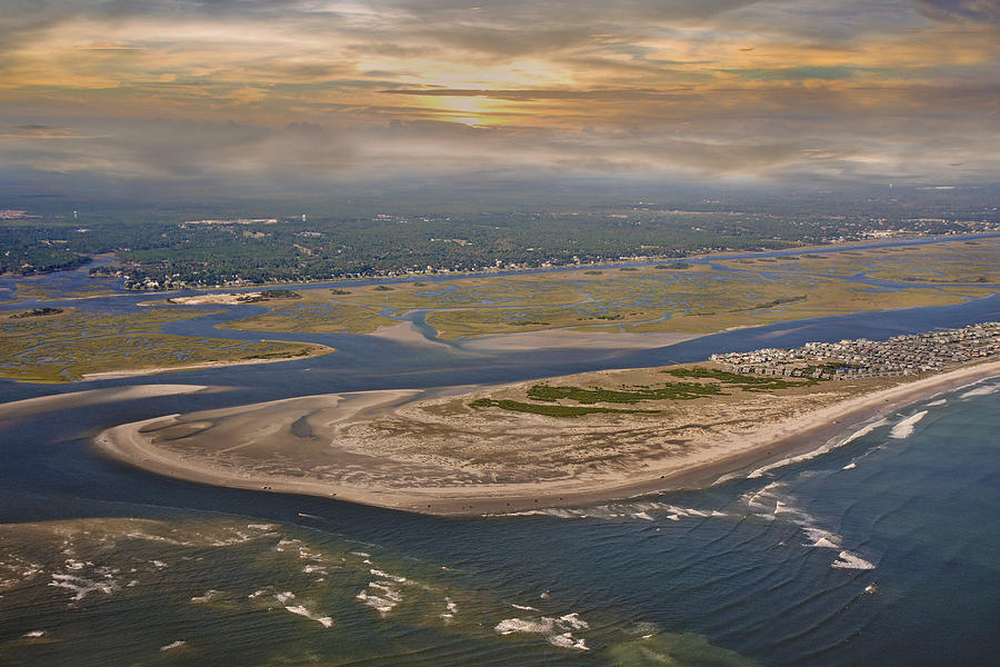 Sunset Photograph - Heavens View Topsail Island #1 by Betsy Knapp