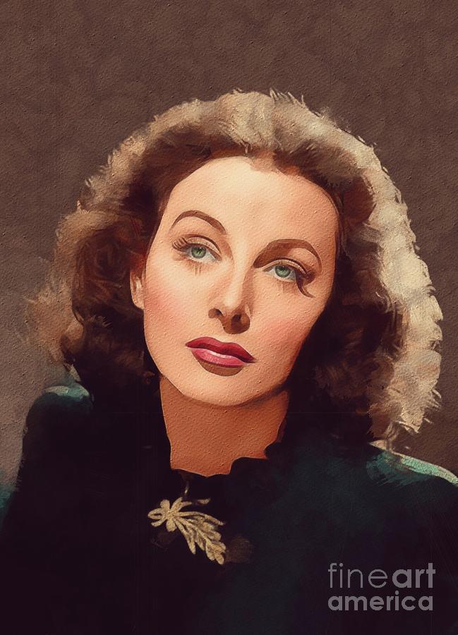 Hedy Lamarr, Hollywood Legend #1 Painting by Esoterica Art Agency - Pixels