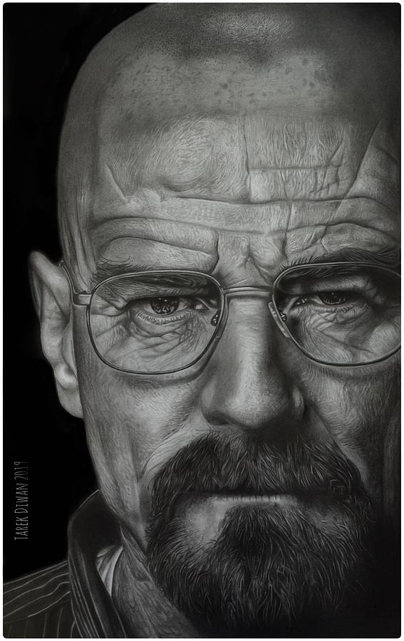 Heisenberg Drawing by Tarek Diwan