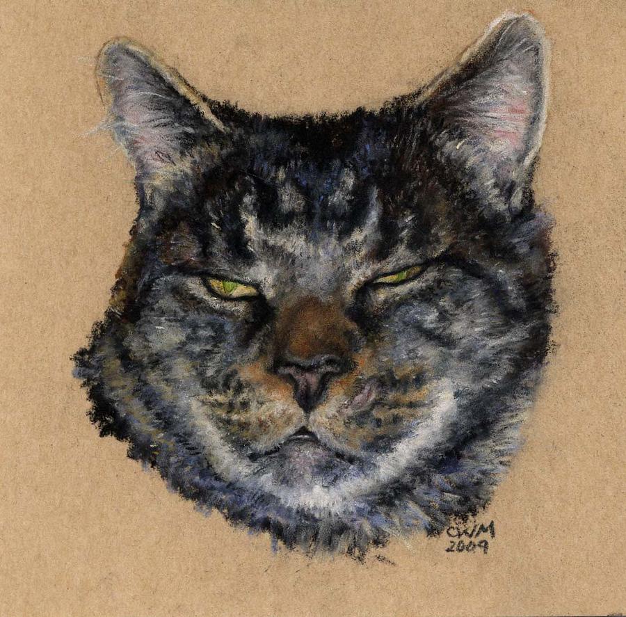 Cat Pastel - Helgas cat #1 by Candy Maley