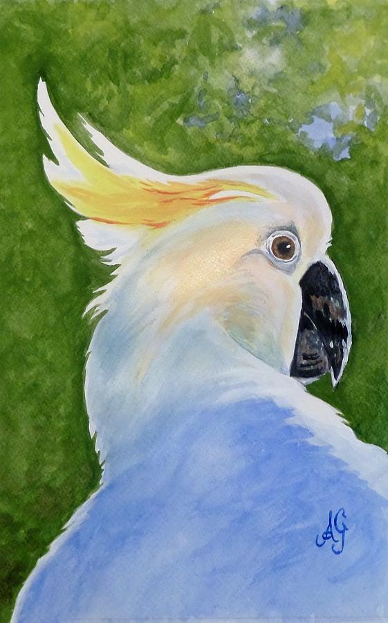 Cockatoo Painting - Hello, Cocky #1 by Anne Gardner