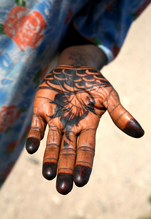 Henna Hand #1 Photograph by Marcus Best