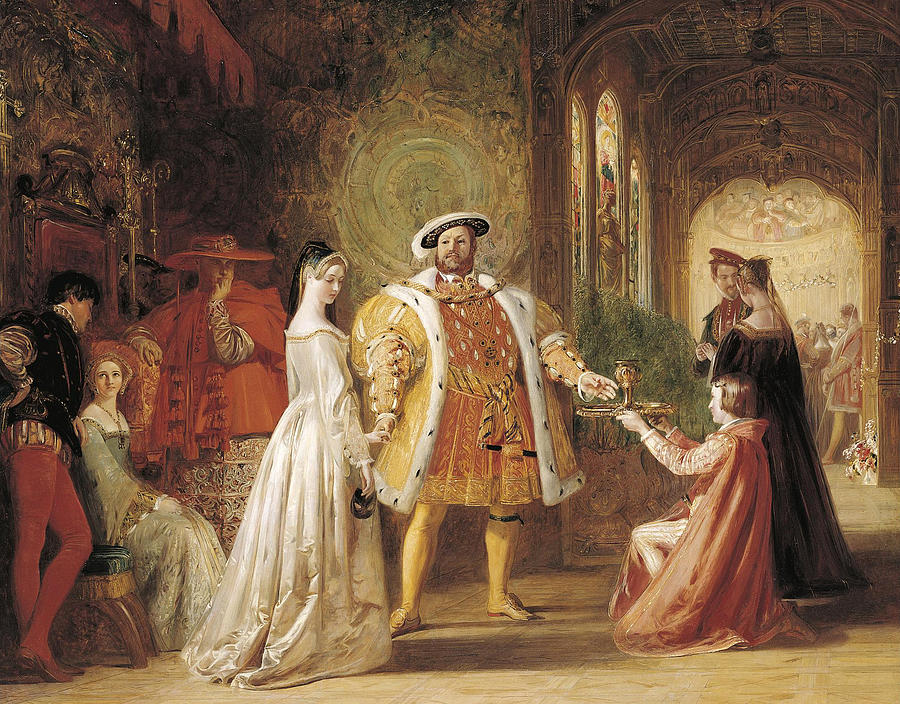 Daniel Maclise Painting - Henry VIIIs first Interview with Anne Boleyn #1 by Daniel Maclise