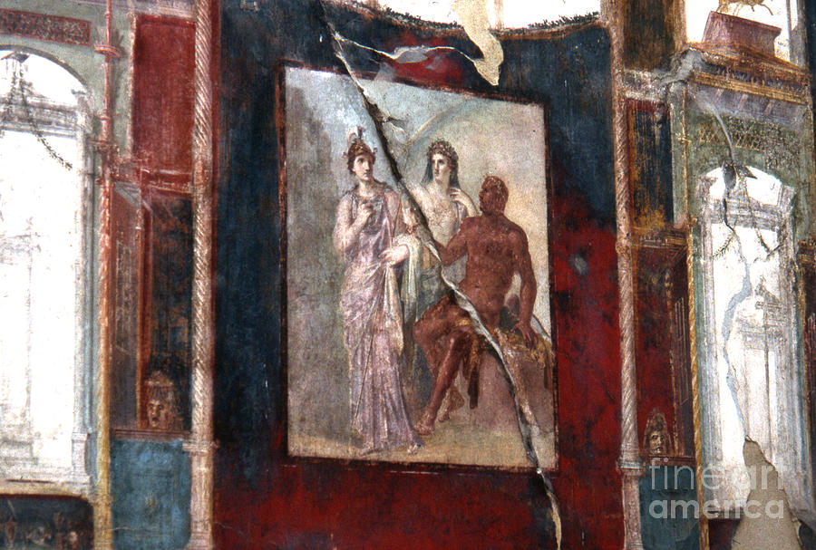 Herculaneum Fresco #1 Photograph by Erik Falkensteen
