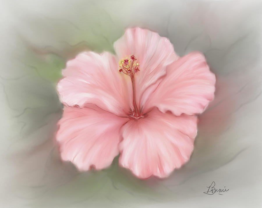 Hibiscus  #1 Painting by Bonnie Willis