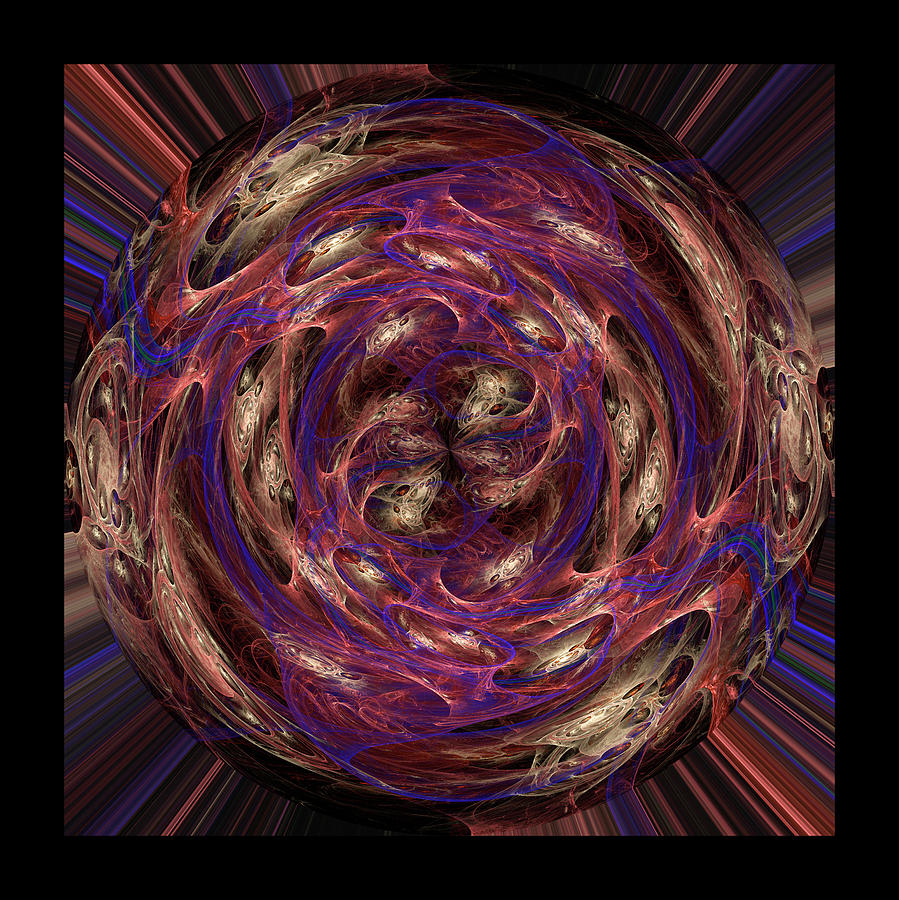 Hidden Universes Orb - Fractal Digital Art by SharaLee Art