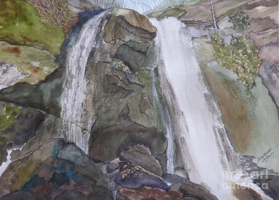 High Shoals Falls #1 Painting by Joel Deutsch