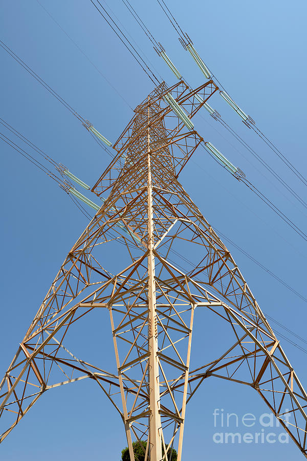 Pylon Photograph - High voltage pylon #3 by George Atsametakis