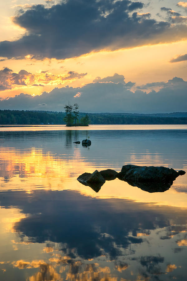 Highland Lake Sunset #1 Photograph by Darylann Leonard Photography