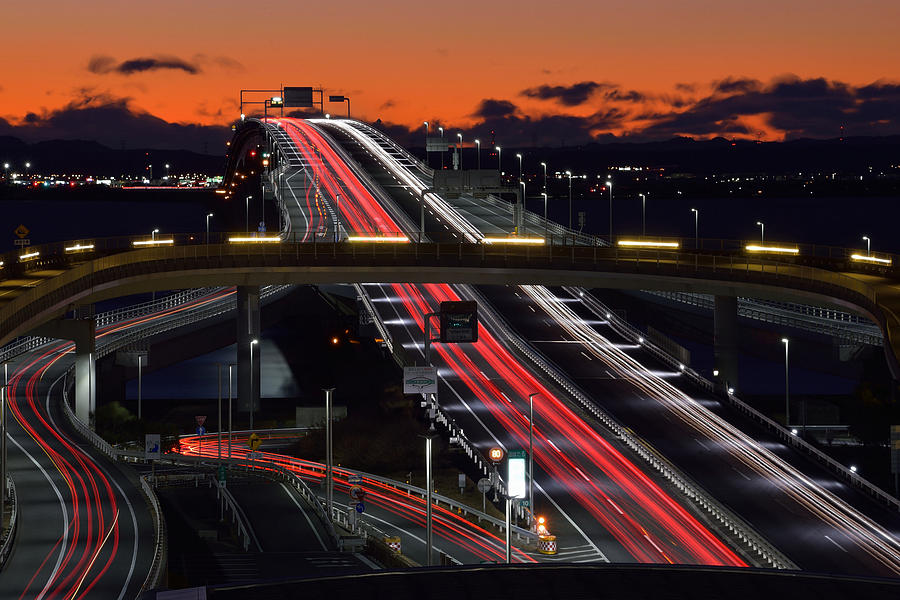 Bridge Digital Art - Highway #1 by Super Lovely