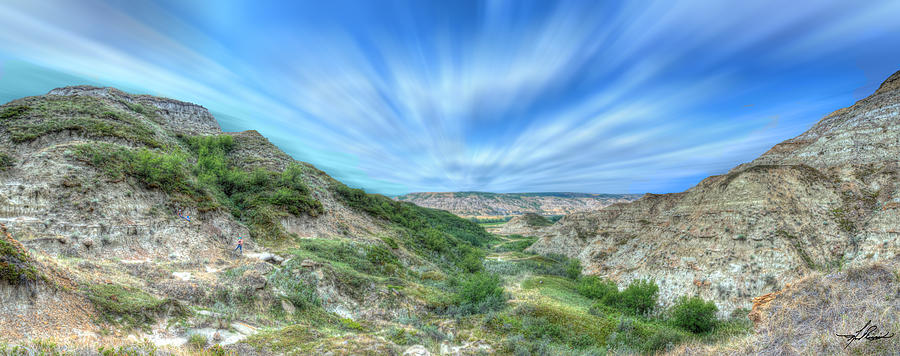 Sky Photograph - Hiking the Alberta Badlands #2 by Phil And Karen Rispin