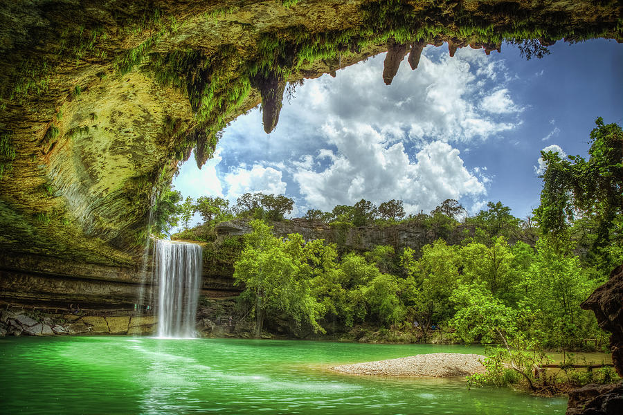 Waterfall Photograph - Hill Country Paradise by Tom Weisbrook