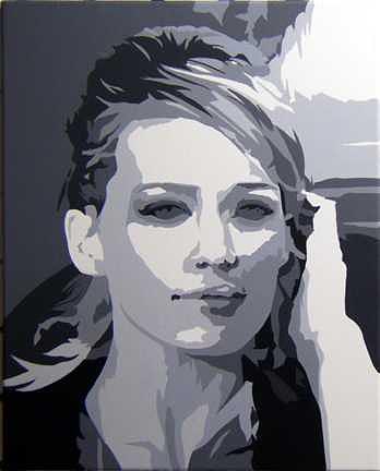 Music Painting - Hillary Duff Now Available by Michael James Toomy Music Painting - Hillary Duff Now Available by Michael James Toomy