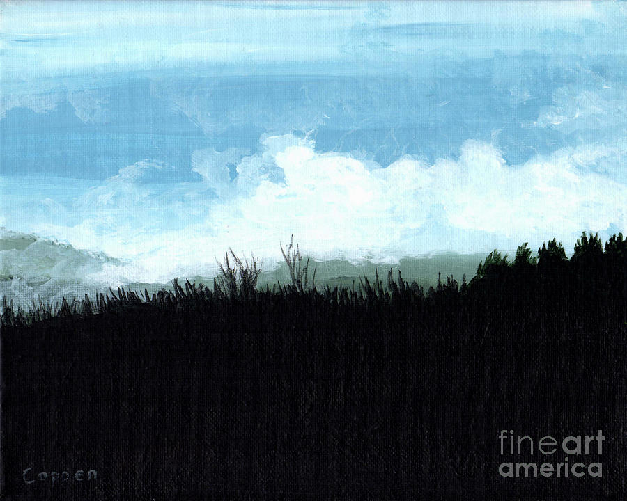 Forest, Hills and Mist Painting by Robert Coppen
