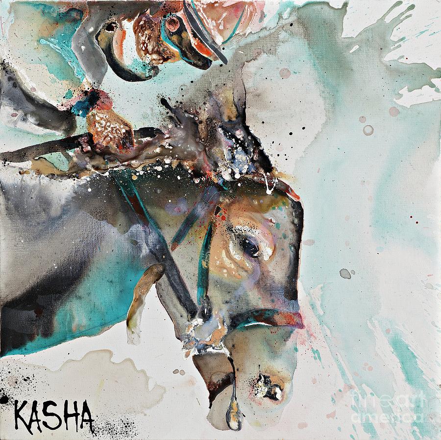 Hint of Blue #1 Painting by Kasha Ritter