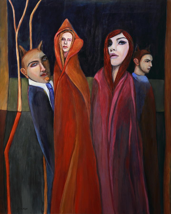 Historia de lobos y caperucitas Painting by Francis Iranzo Historia de lobos y caperucitas Painting by Francis Iranzo