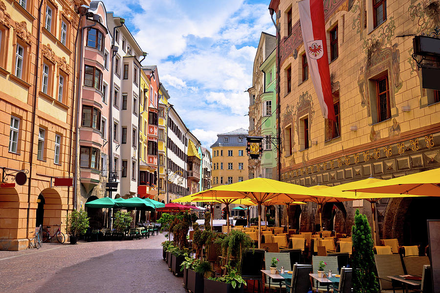 Historic street of Innsbruck view #1 Photograph by Brch Photography