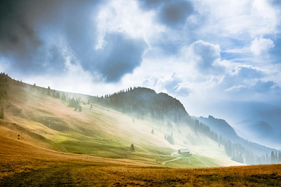 Hochalm in clouds Photograph by Alexander Kunz