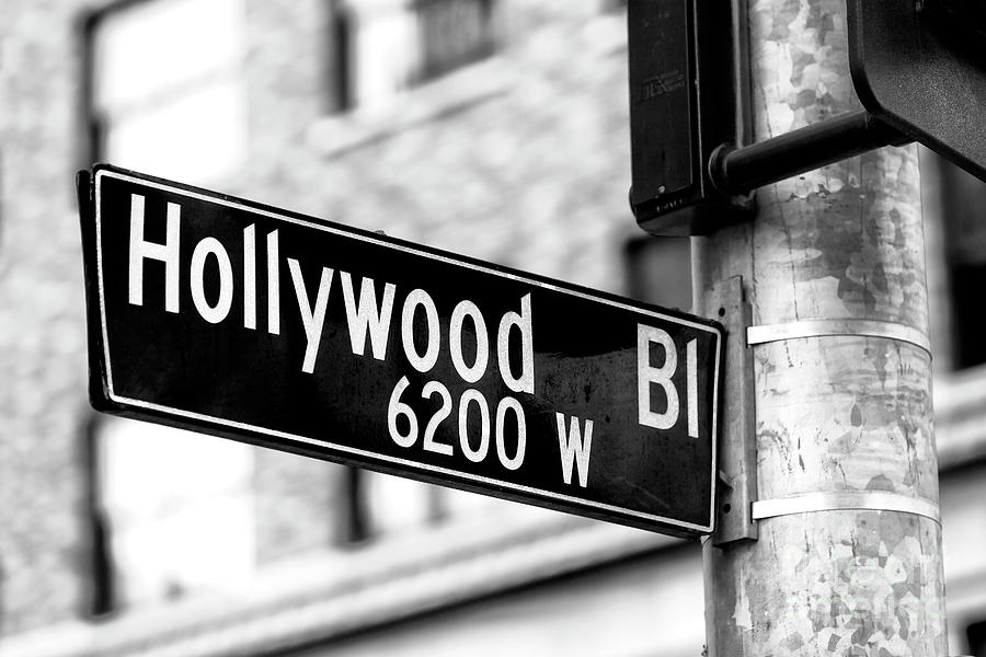 City Of Angels Photograph - Hollywood Boulevard Sign by John Rizzuto