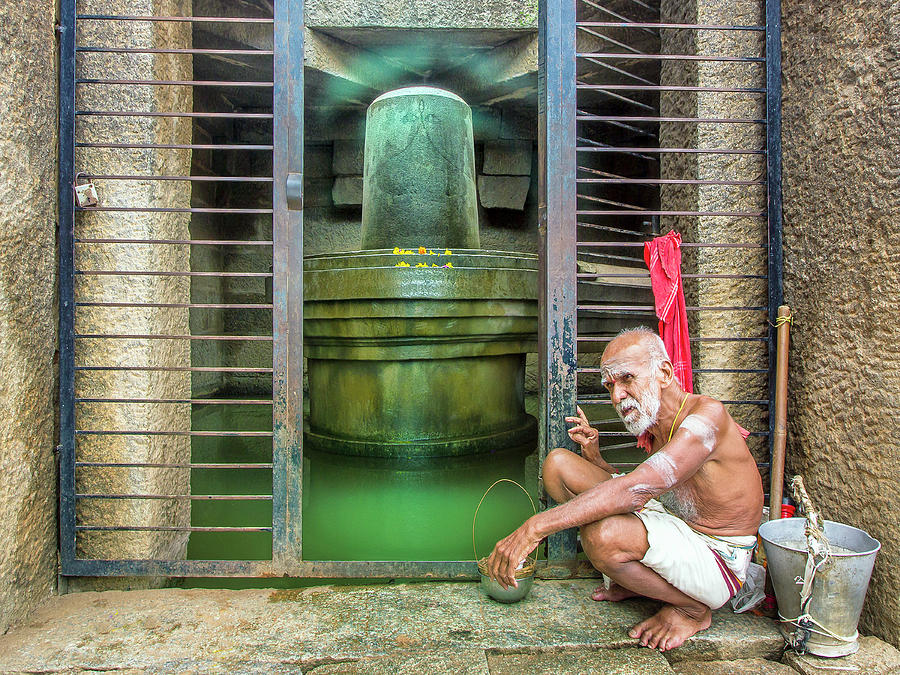 Holy Man at Badavi Linga Temple #2 Photograph by Dominic Piperata