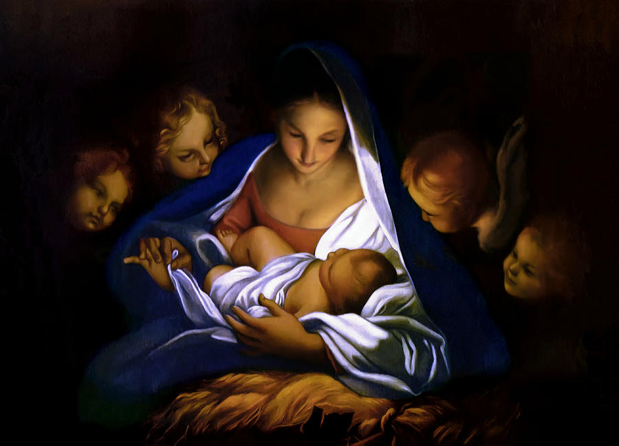 Jesus Christ Painting - Holy Night #2 by Carlo Maratta