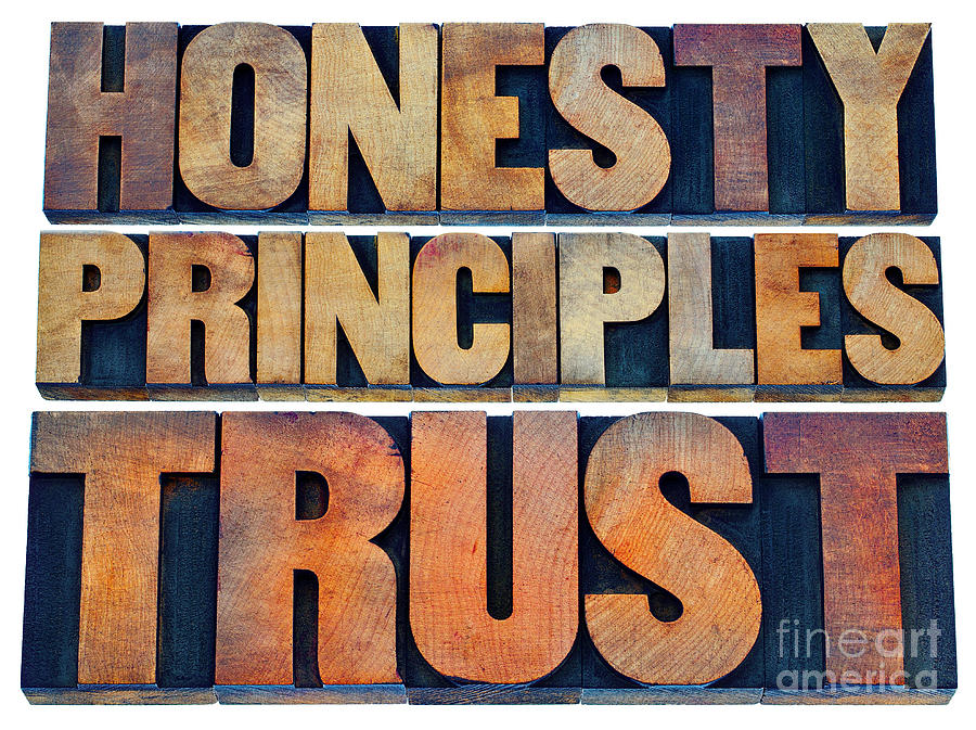 Honesty, Principles And Trust #1 Photograph by Marek Uliasz