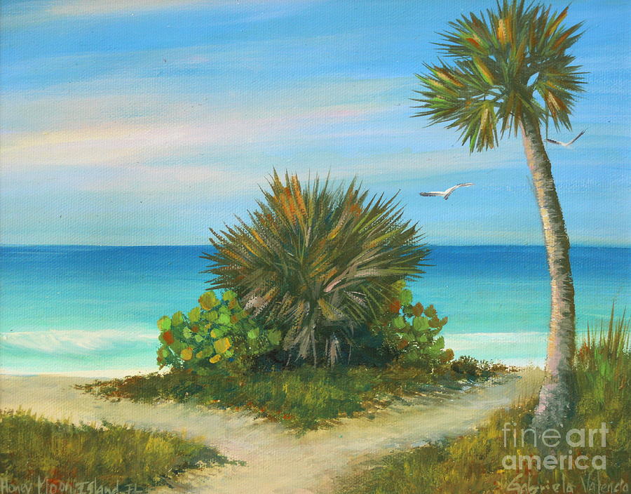 Florida Beaches Painting - Honeymoon Island Florida #1 by Gabriela Valencia