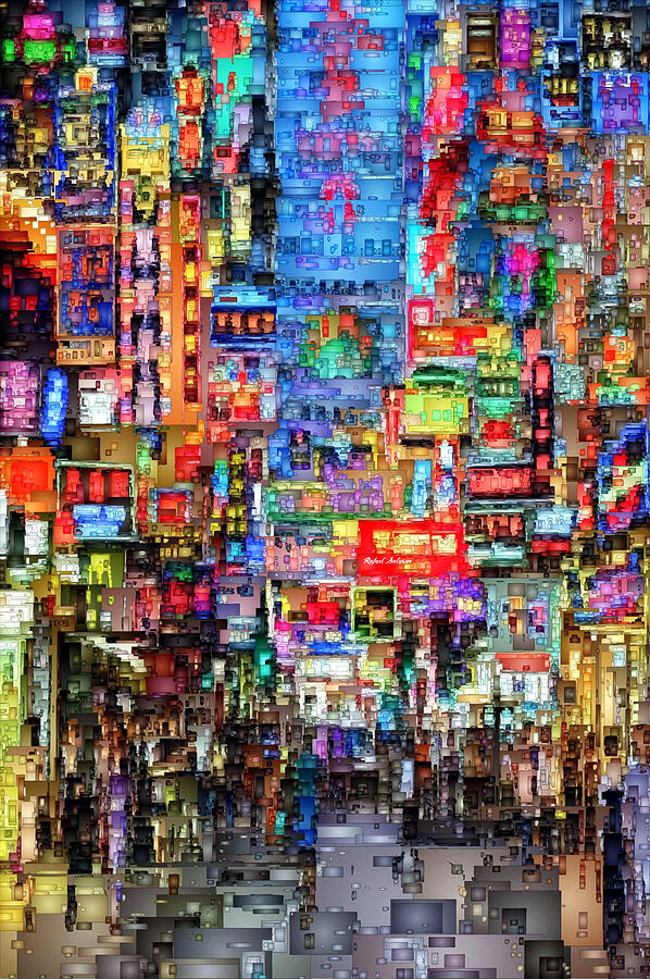 Hong Kong City Nightlife #2 Digital Art by Rafael Salazar