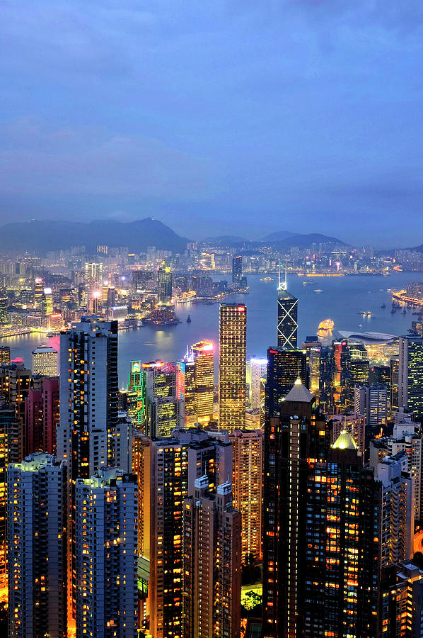 Hong Kong - View from The Peak Photograph by Fabrizio Troiani