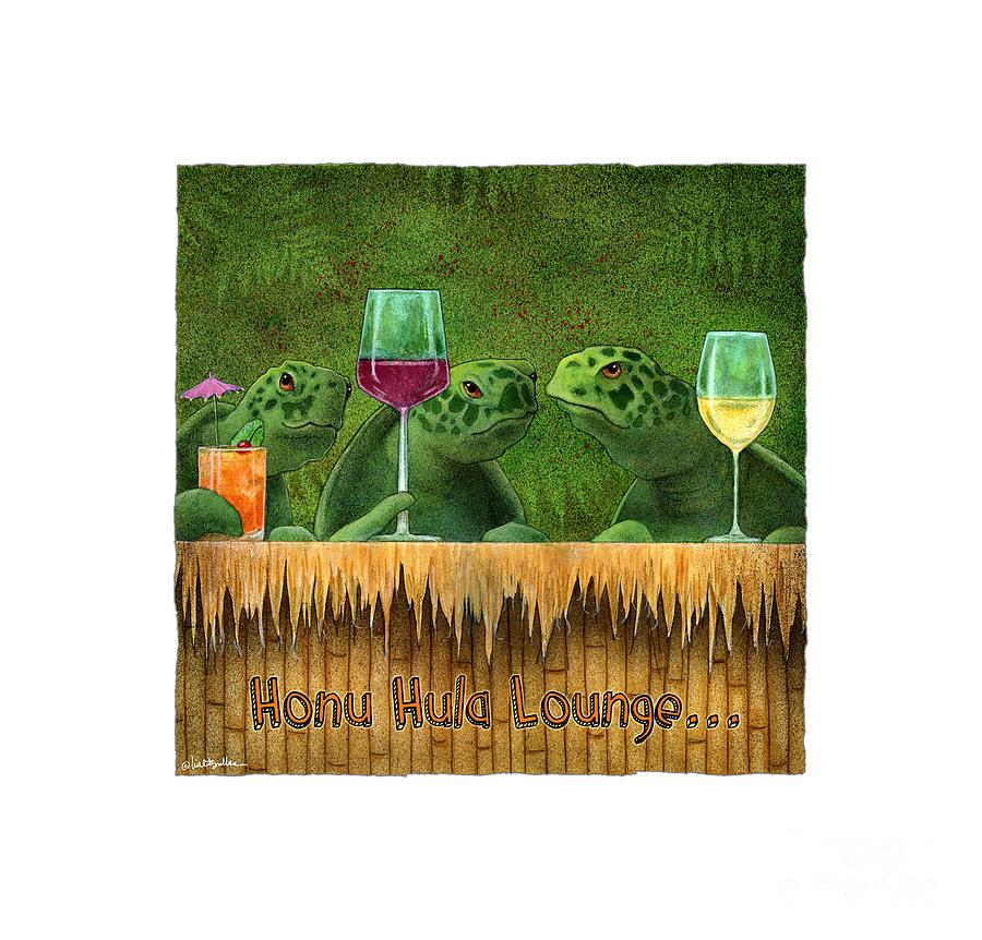 Honu Hula Lounge... #1 Painting by Will Bullas