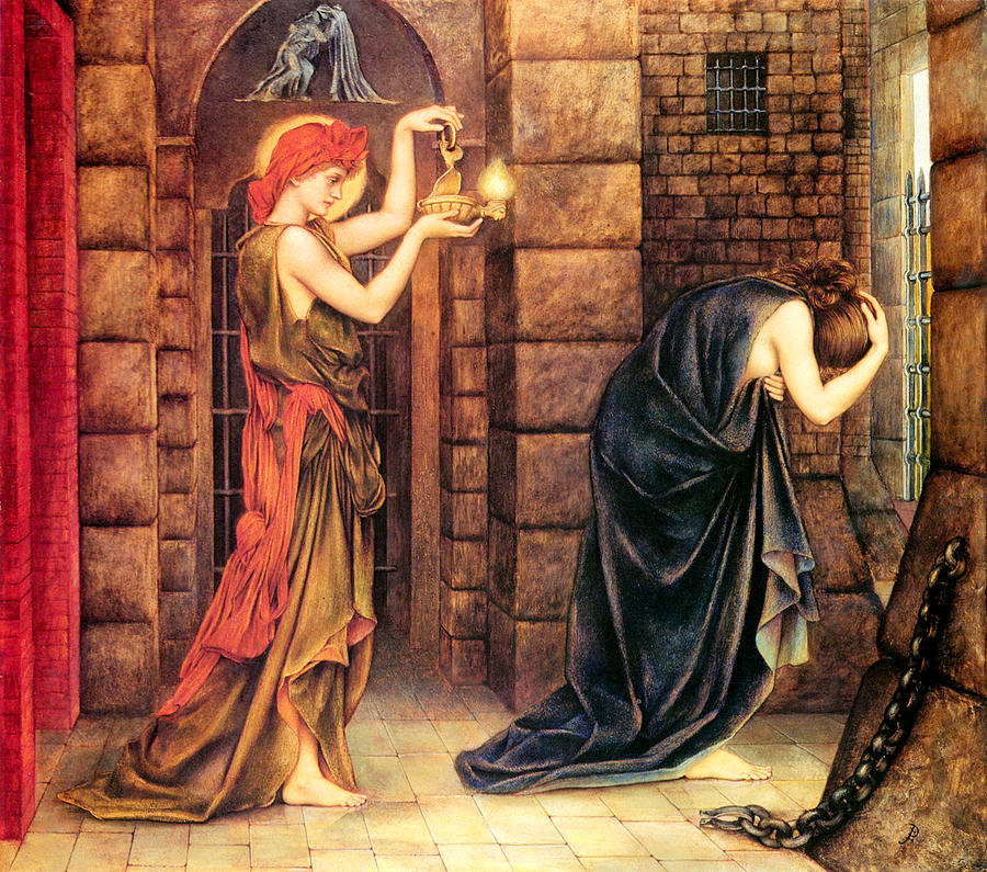 Hope In The Prison Of Despair #1 Painting by Evelyn de Morgan