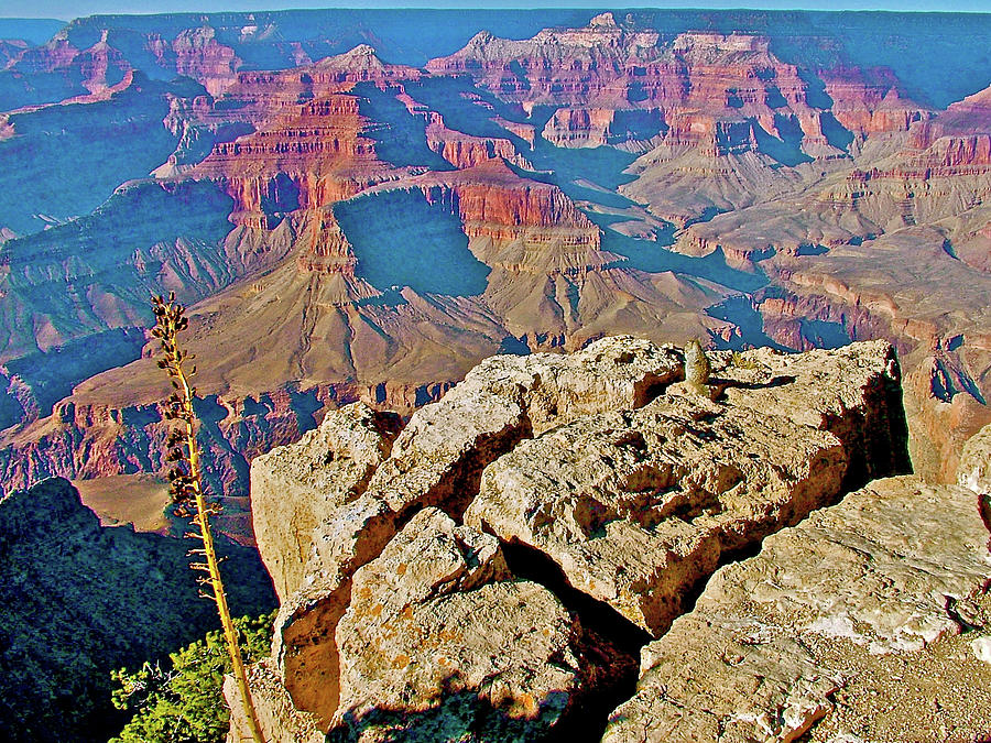 Hopi Point View of Grand Canyon in Grand Canyon National Park-Arizona #1 Photograph by Ruth Hager
