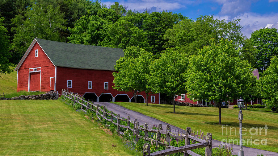 Horse Farm in New Hampshire #2 Photograph by New England Photography