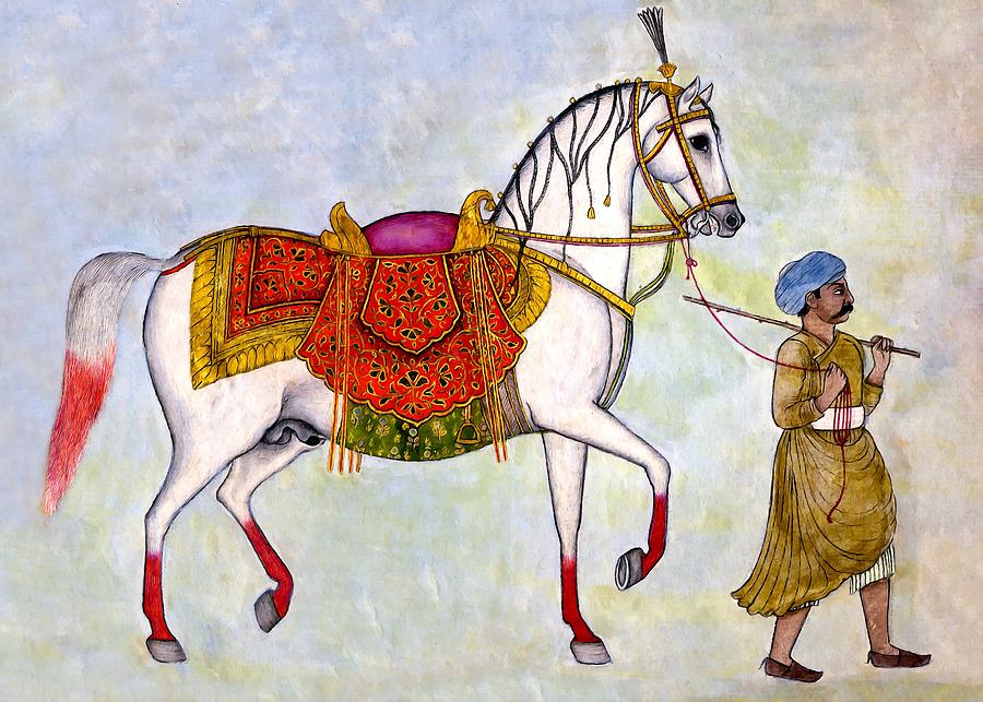 Horse Jockey #1 Painting by Munir Alawi
