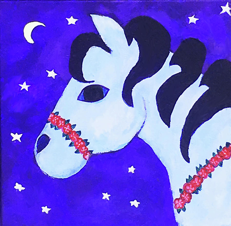 Horse of a Different Color  #2 Painting by Sue Gurland