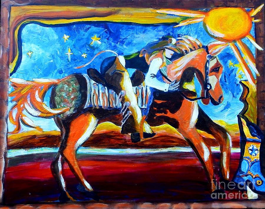 Horse Whisperer #1 Painting by Jayne Kerr