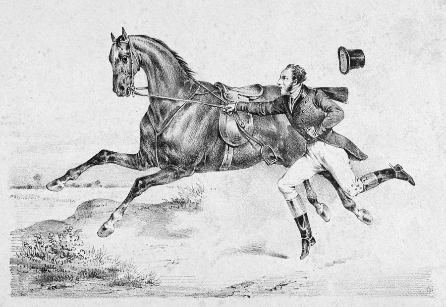 HORSERIDER, c1840 #1 Photograph by Granger