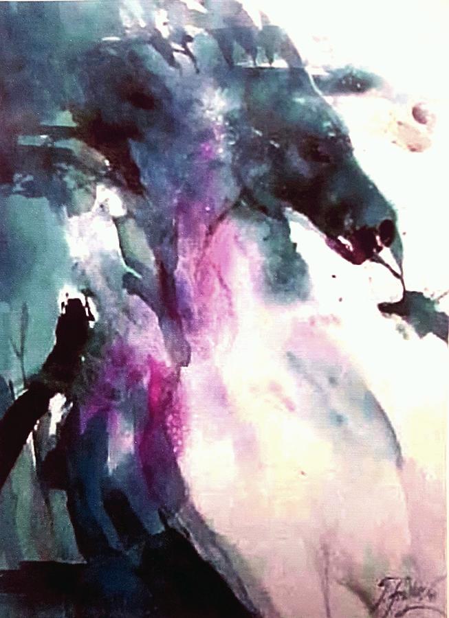 Horses Painting - Horses Break Free by Therese Fowler-Bailey
