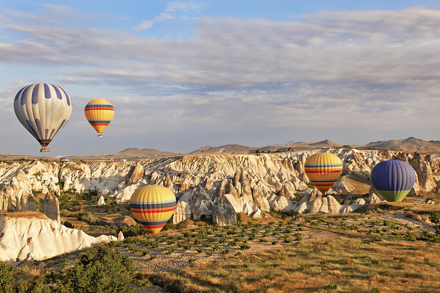 Hot air Balloons in Ravine Photograph by Kantilal Patel - Fine Art America