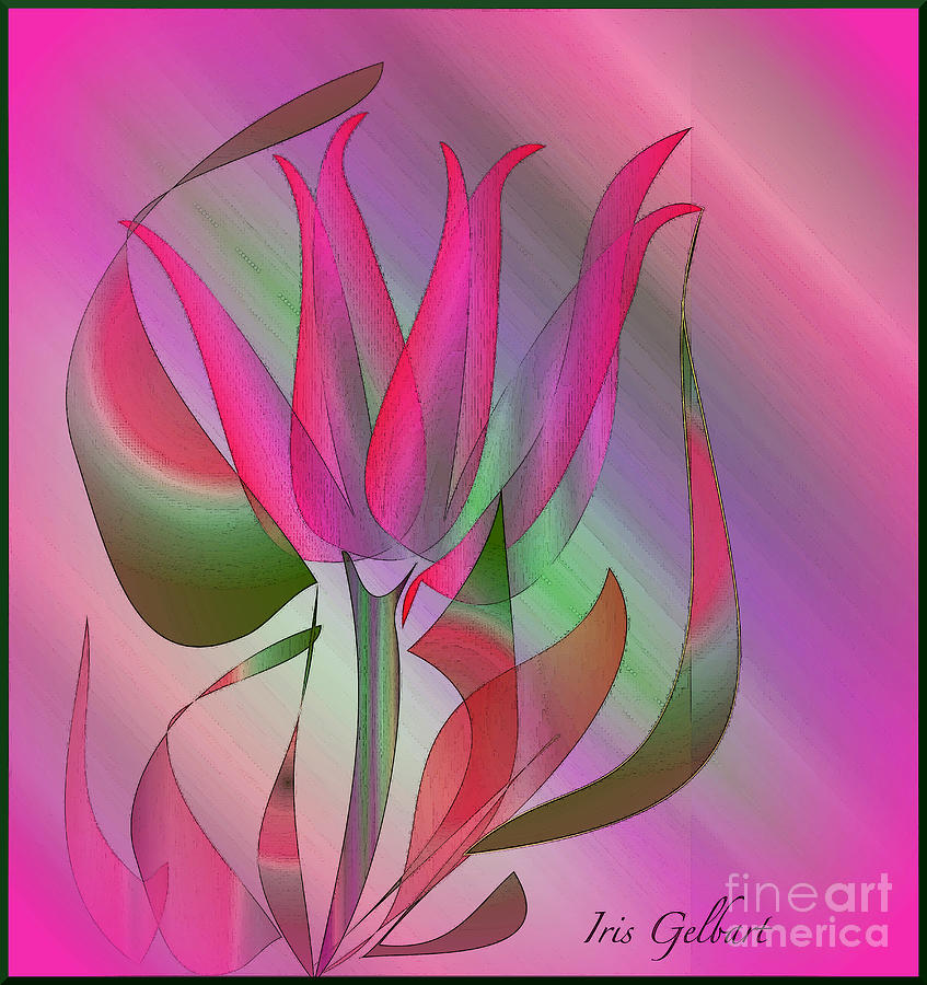 Hot Pink #2 Digital Art by Iris Gelbart