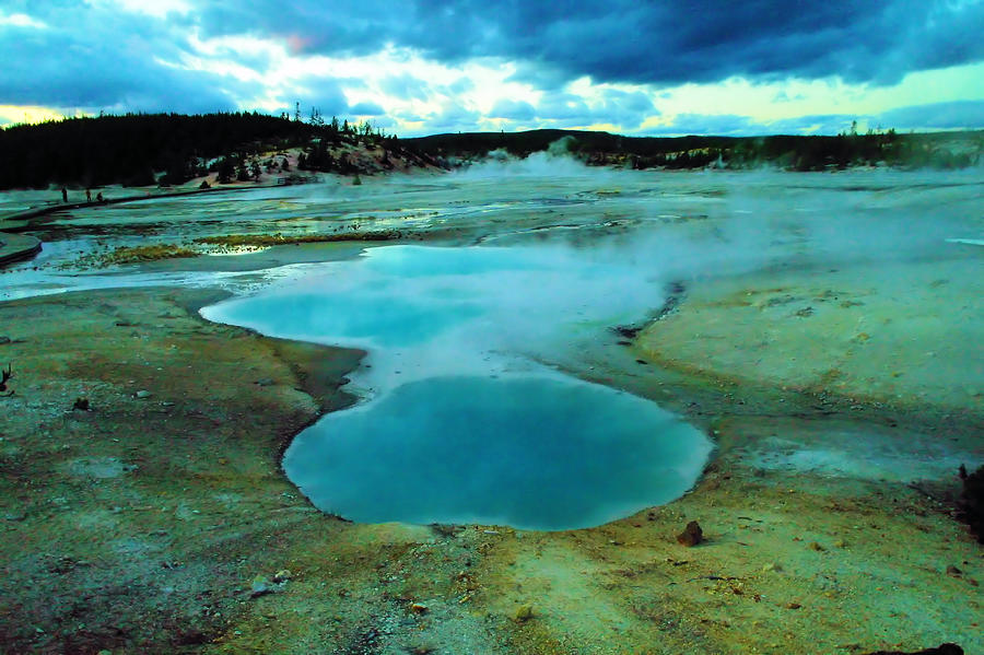 Yellowstone National Park Photograph - Hot springs in yellowstone. #3 by Jeff Swan