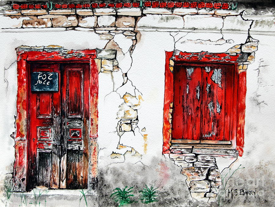 House For Sale #1 Painting by Maria Barry