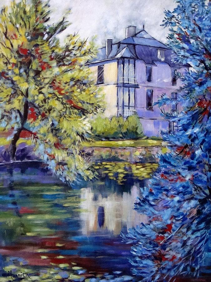 Tree Painting - House in Magne france by Cathy MONNIER