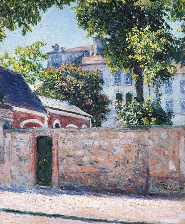 Houses in Argenteuil #2 Painting by Gustave Caillebotte