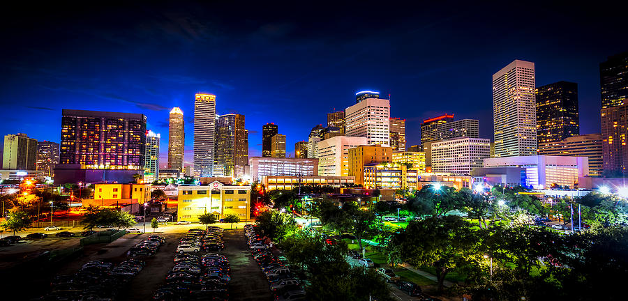 Houston City Lights Photograph