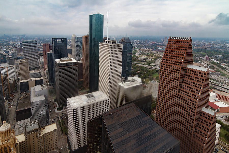 Houston From Above #2 Photograph by Tim Stanley