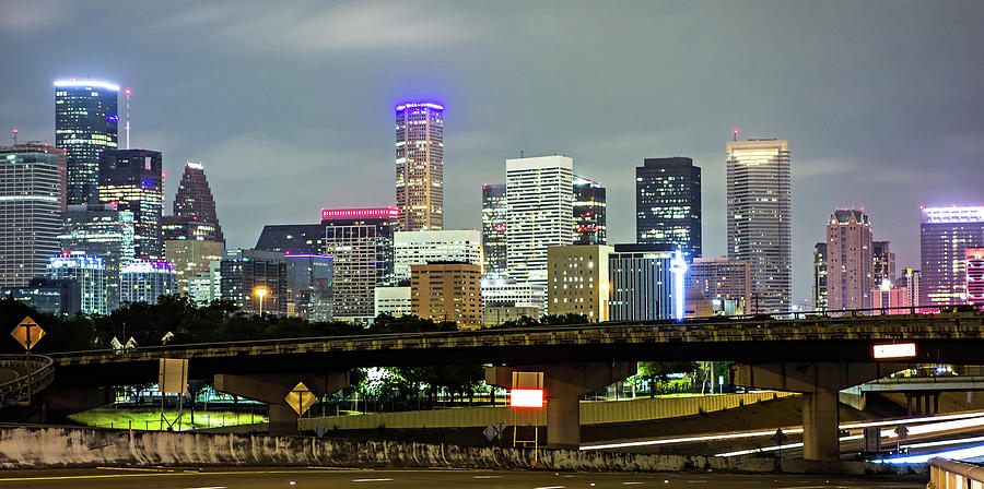 Houston Texas Skyline And Downtown #1 Photograph by Alex Grichenko