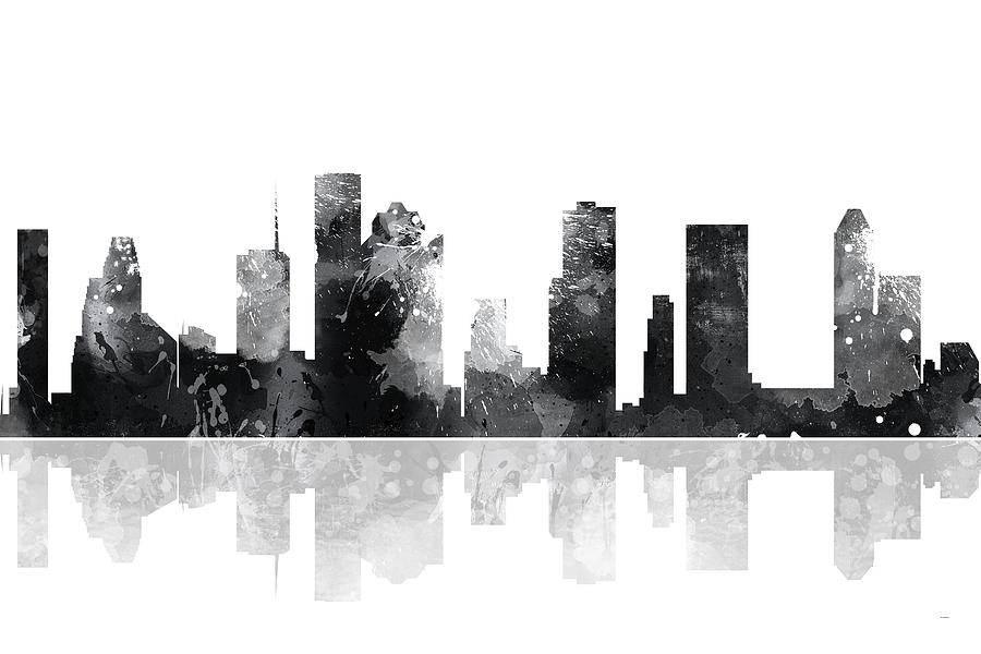 Houston Texas Skyline #1 Digital Art by Marlene Watson