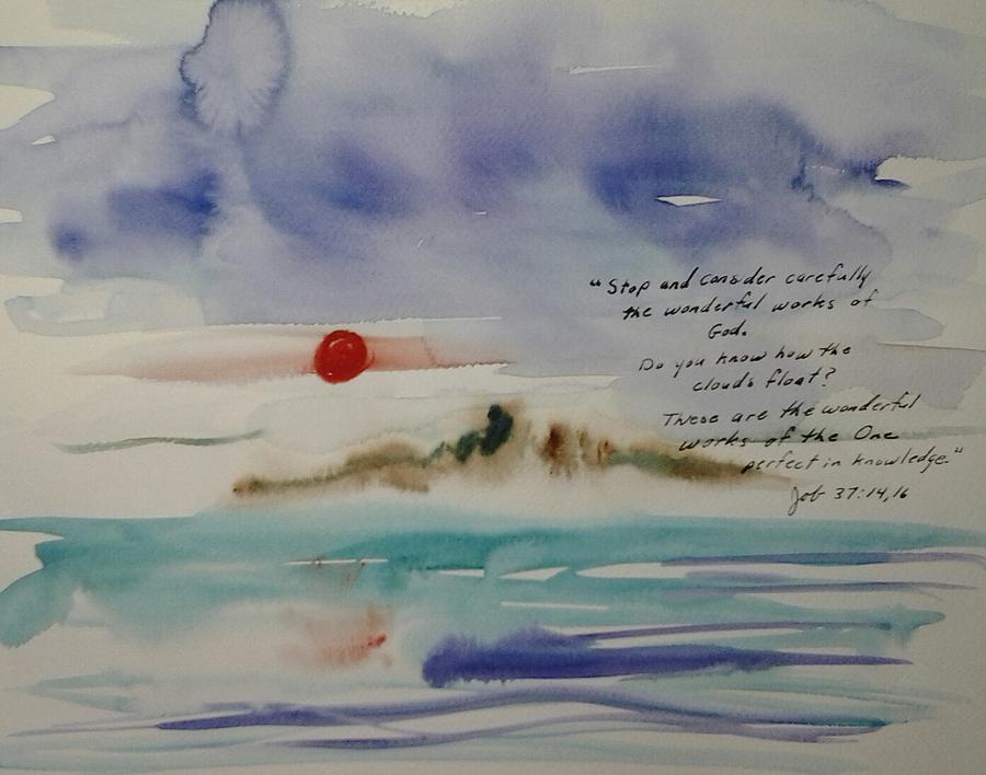 Watercolor Painting - How do the Clouds Float by B L Qualls Watercolor Painting - How do the Clouds Float by B L Qualls