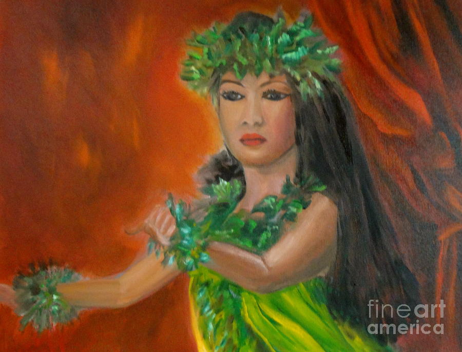 Center Stage Hula 11 Painting by Jenny Lee